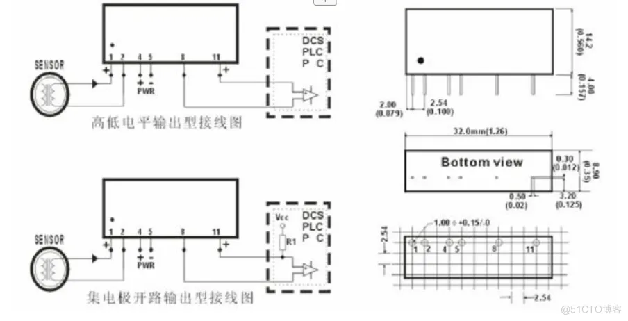 IPO系列转速传感器信号隔离转换模块正弦波转方波信号输出PCB焊接式_信号转换模块_04